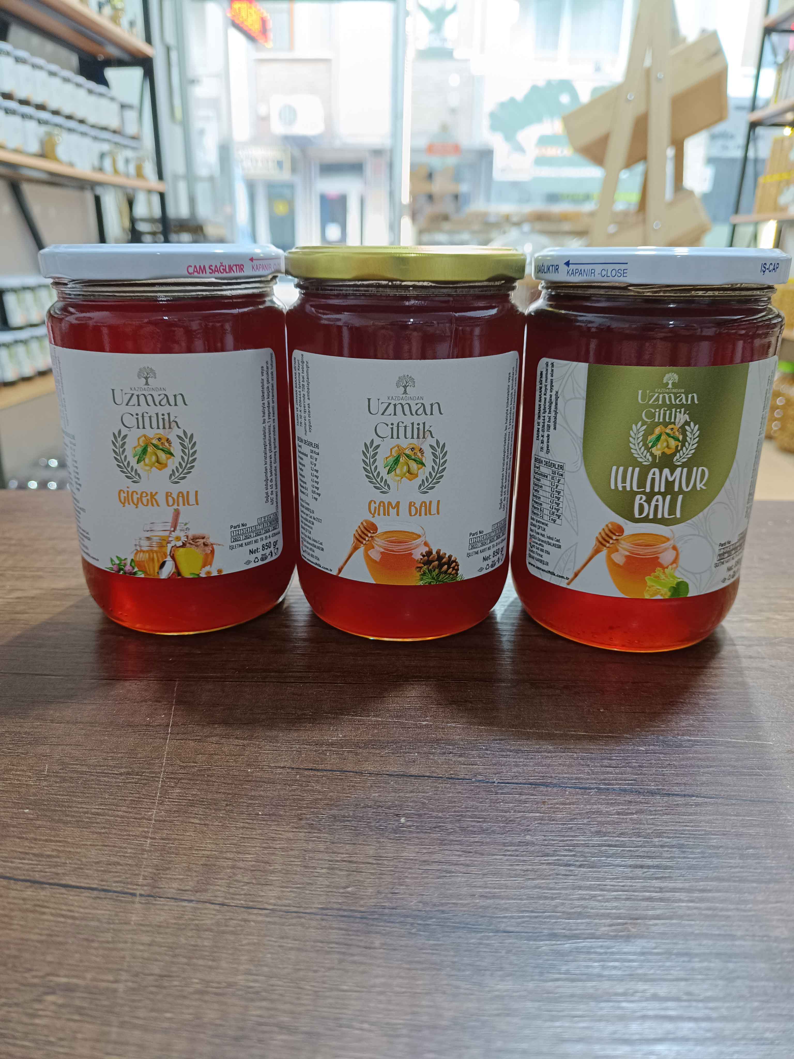 Çam Balı (850 gr) - Çiçek Balı (850 gr) - Ihlamur Balı (850 gr)