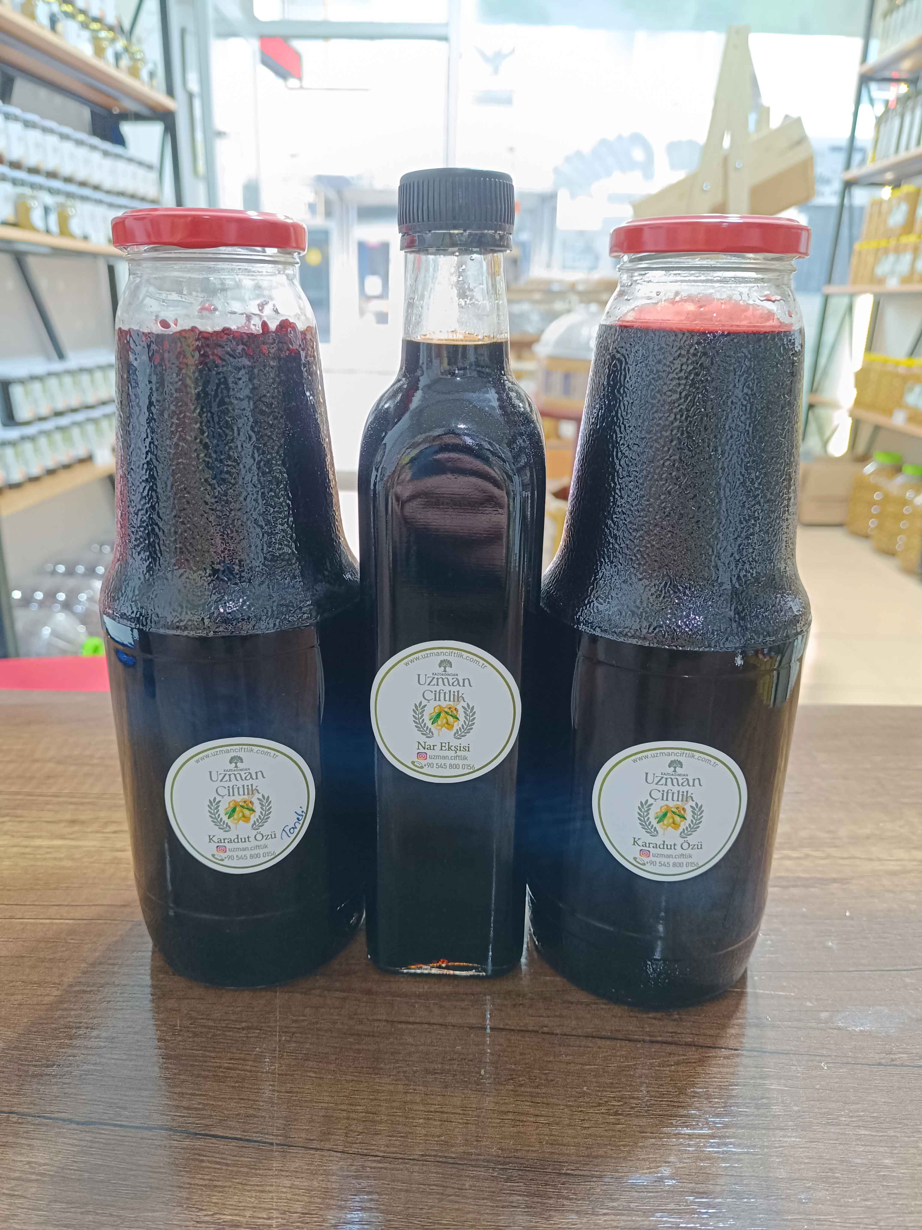 Karadut Özü (1.400 gr) - Taneli Karadut Özü (1.400 gr) - Nar Ekşisi (700 gr)