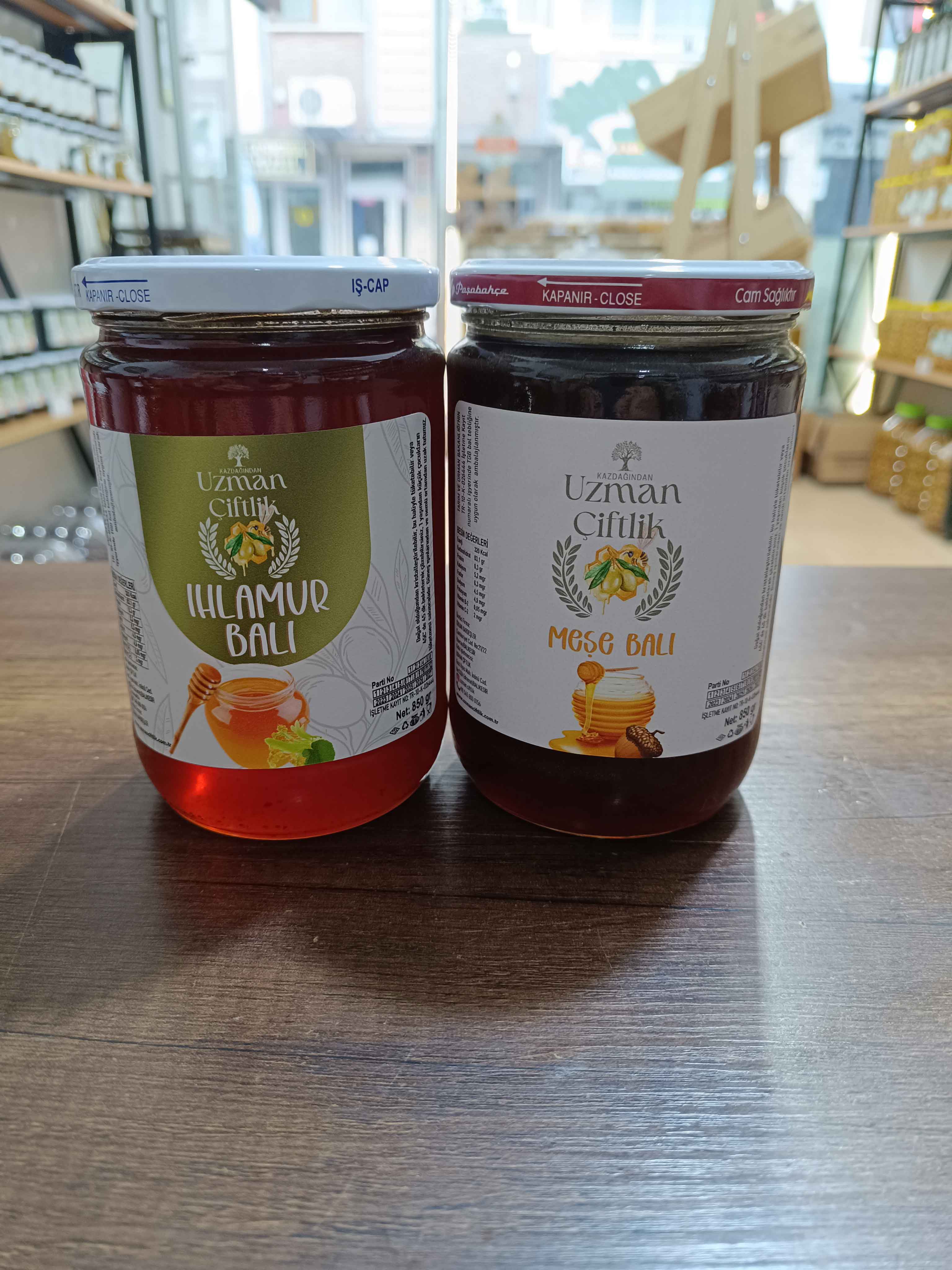 Ihlamur Balı (850 gr) - Meşe Balı (850 gr)