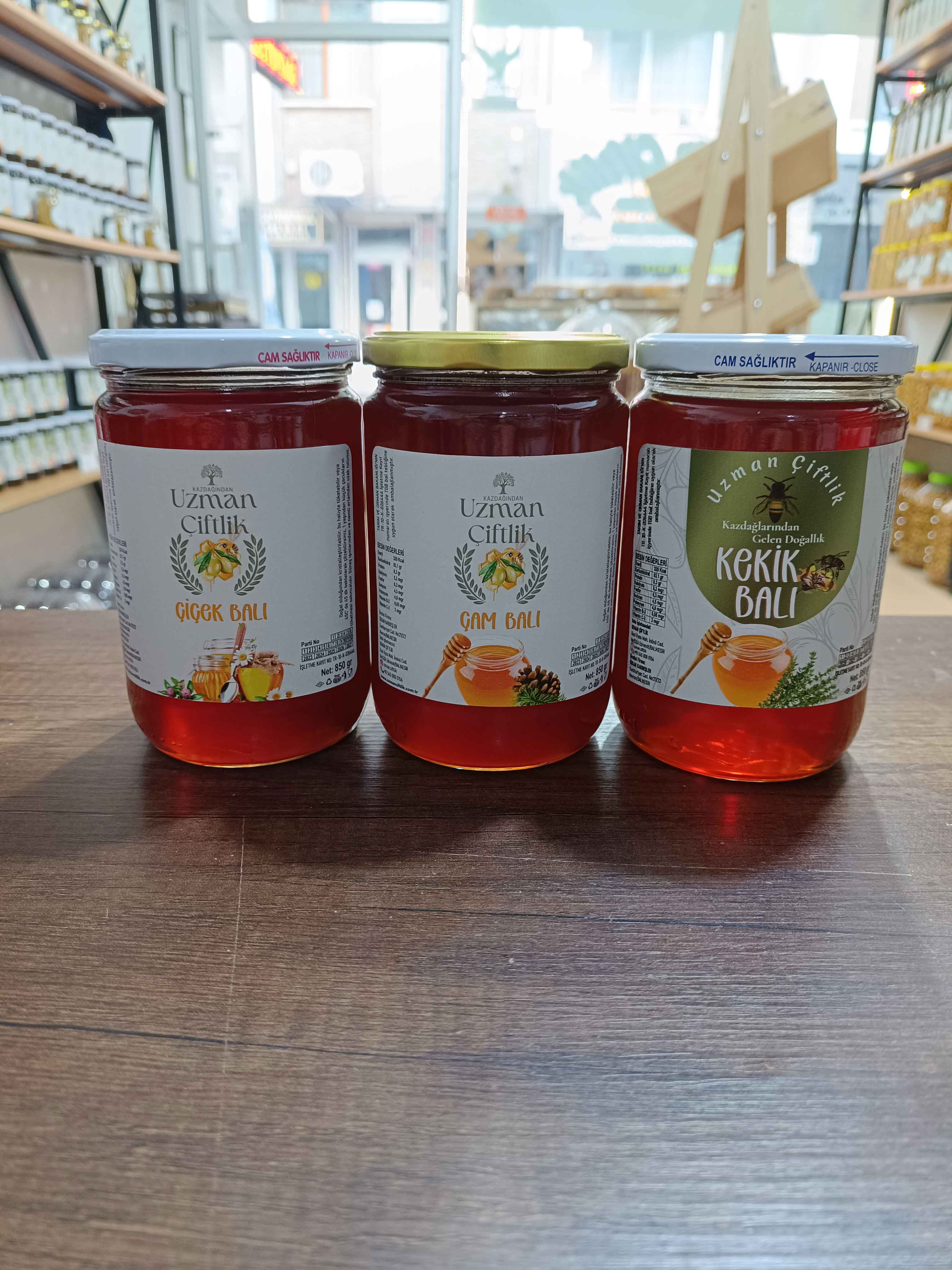 Çam Balı (850 gr) - Çiçek Balı (850 gr) - Kekik Balı (850 gr)