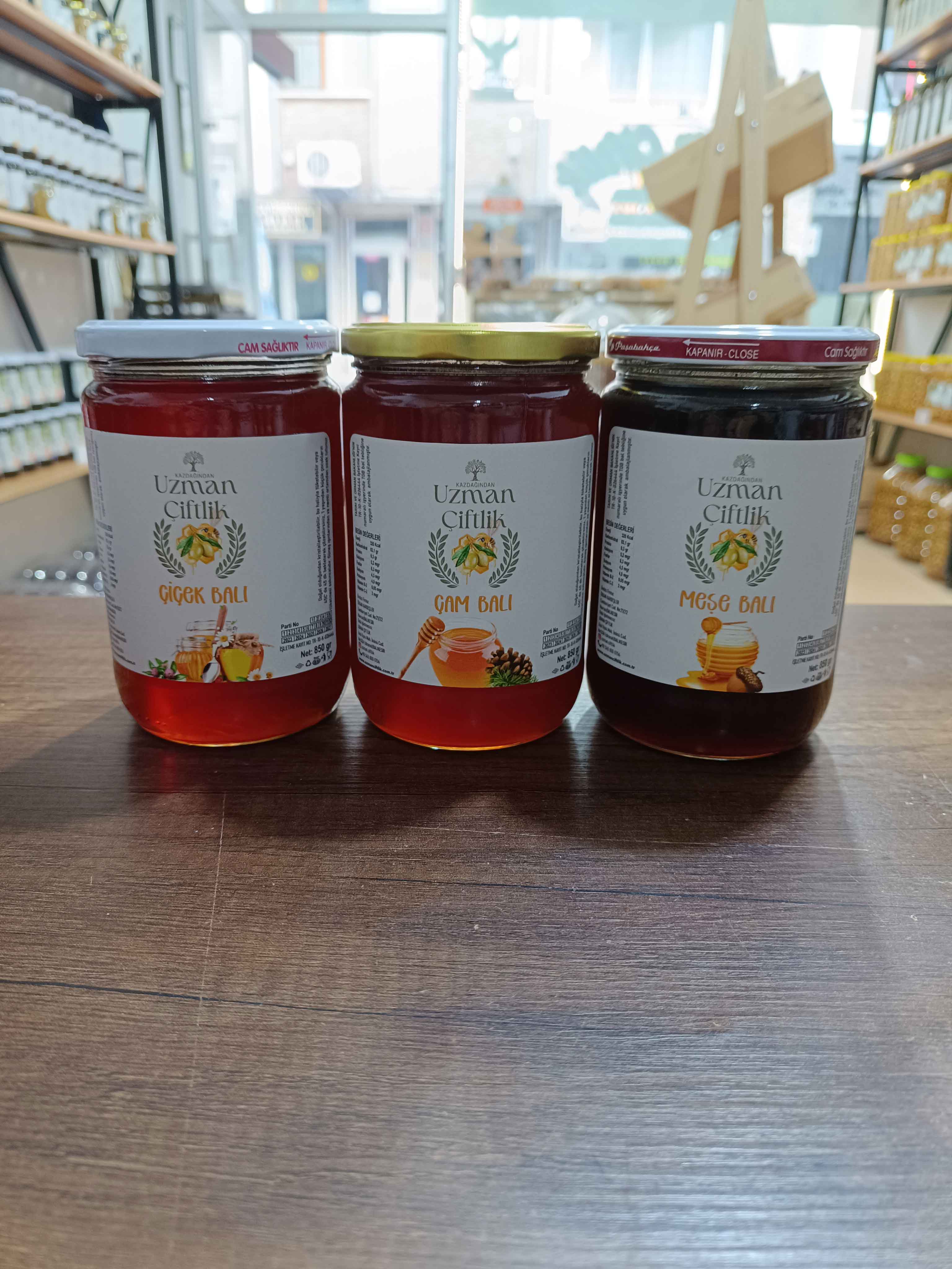 Çam Balı (850 gr) - Çiçek Balı (850 gr) - Meşe Balı (850 gr)
