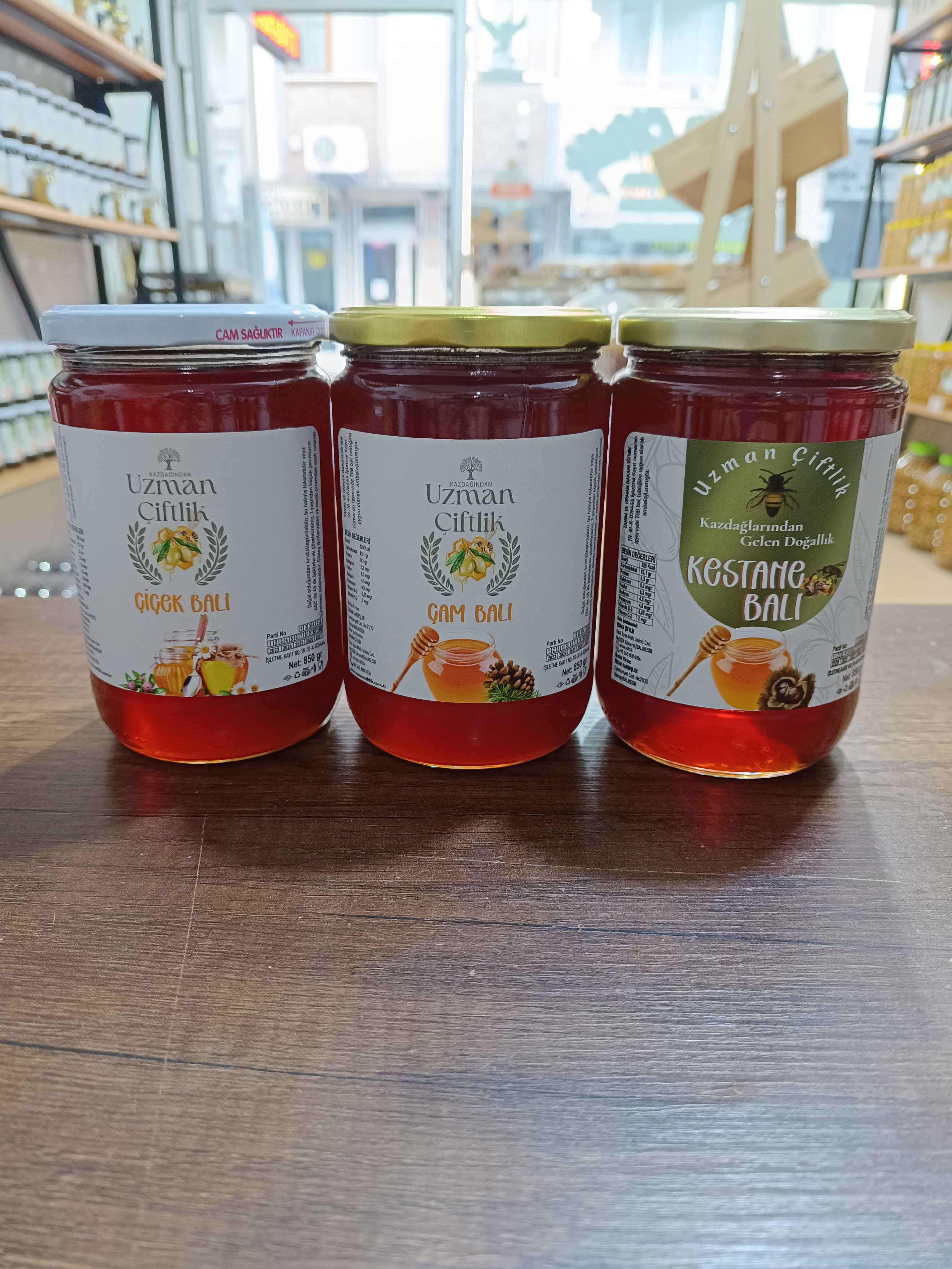Çam Balı (850 gr) - Çiçek Balı (850 gr) - Kestane Balı (850 gr)