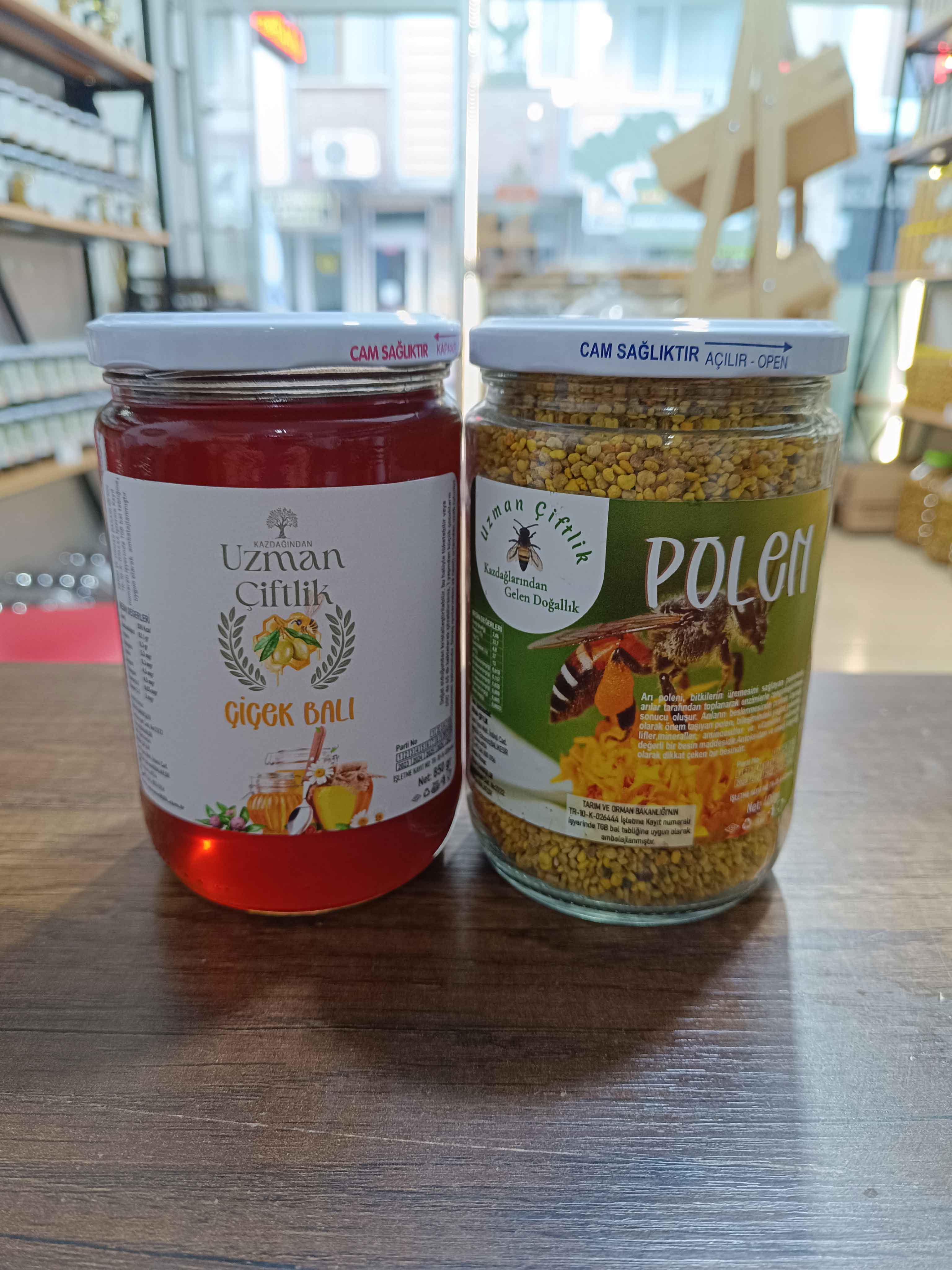 Çiçek Balı (850 gr) -  Polen (400 gr) 