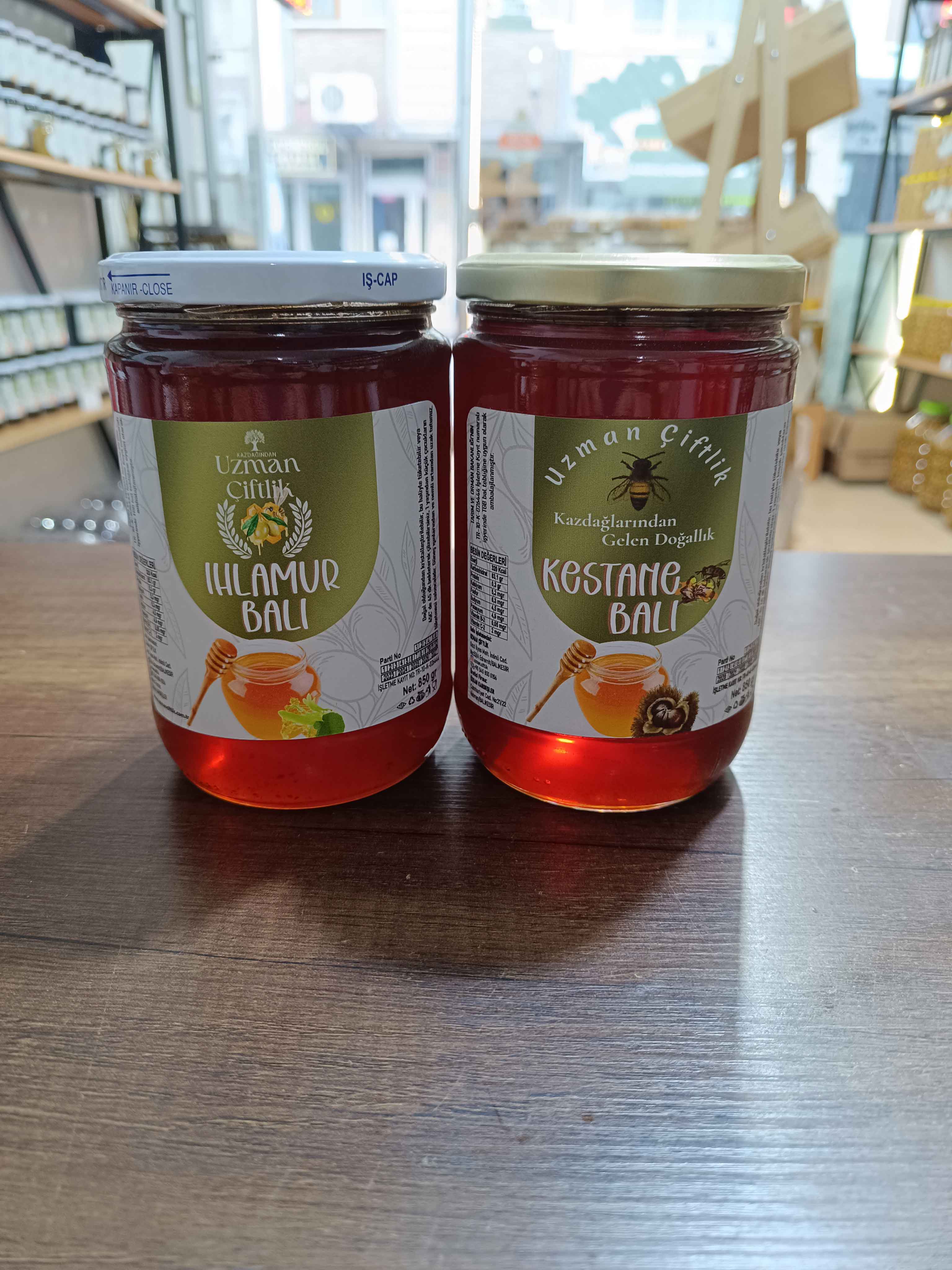 Ihlamur Balı (850 gr) - Kestane Balı (850 gr) 