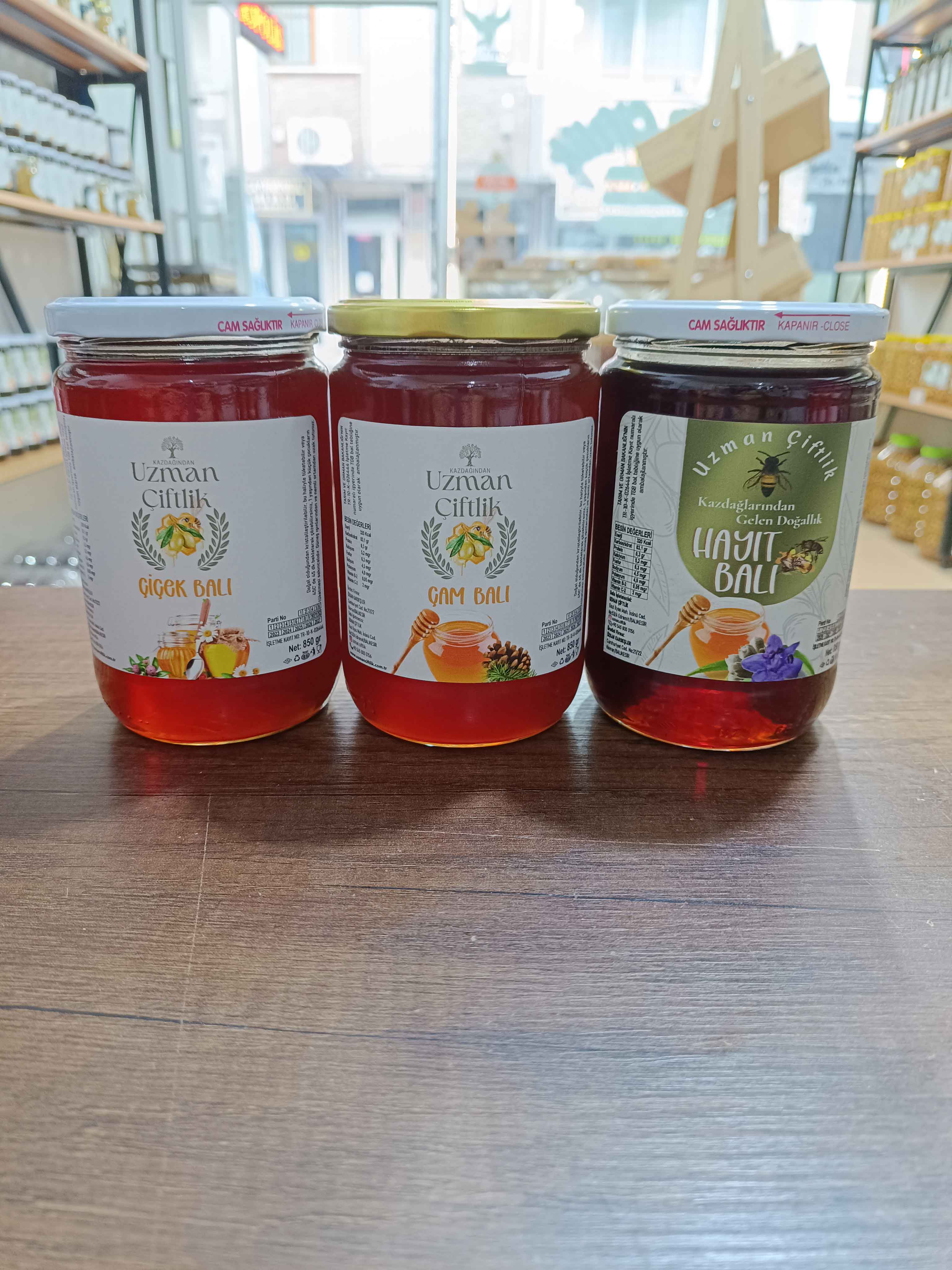 Çam Balı (850 gr) - Çiçek Balı (850 gr) - Hayıt Balı (850 gr)